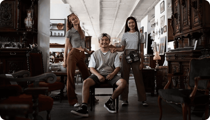 Smiling people
